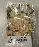 Saumon duo de riz petit pois