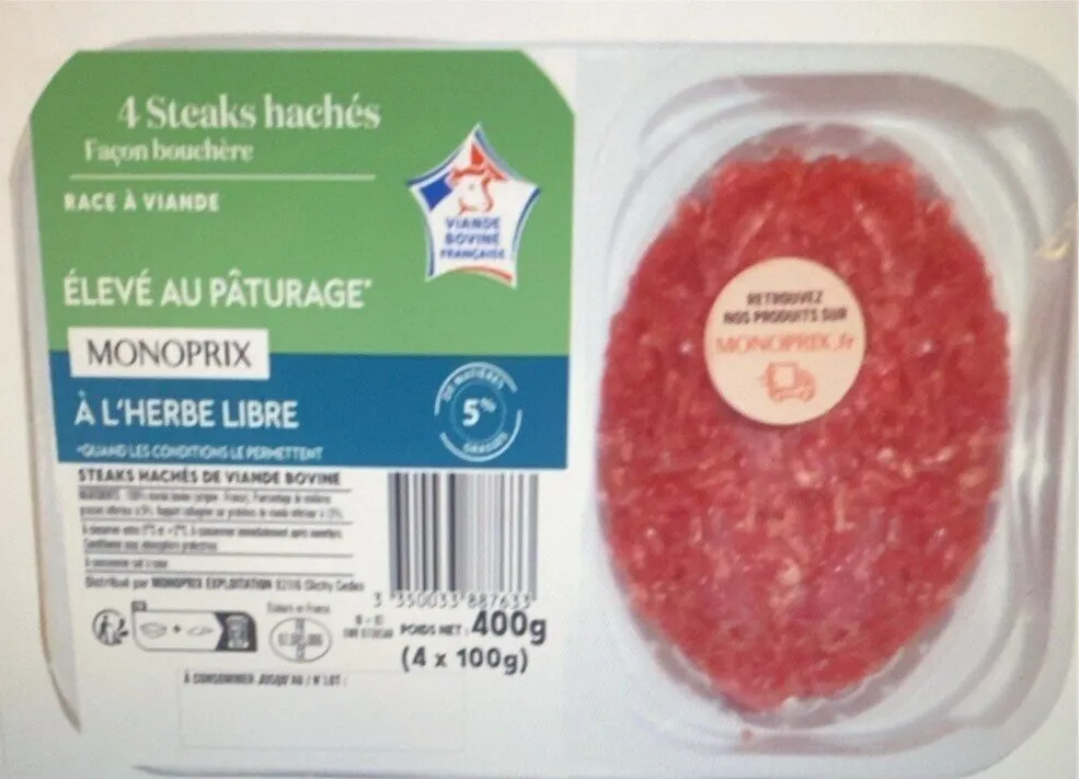 4 steaks haches