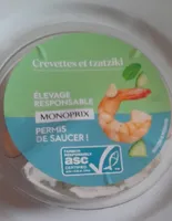 Crevettes et tzatziki