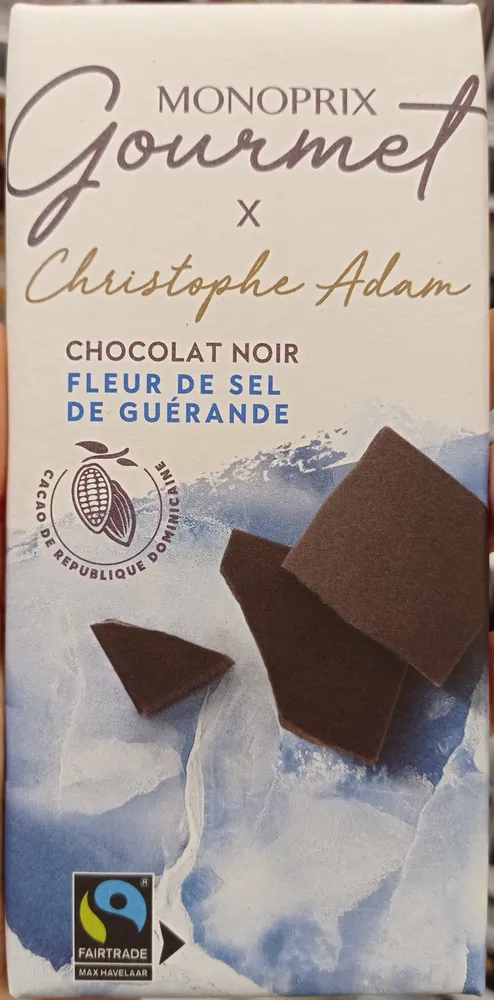 Chocolat noir fleur de sel de Guerande