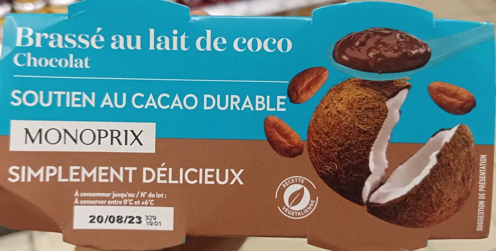 Brassé au lait de coco chocolat