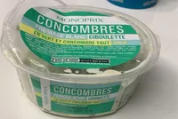 Concombres fromage blanc ciboulette