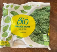 Epinards haches a la creme bio