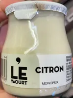 Le yaourt citron