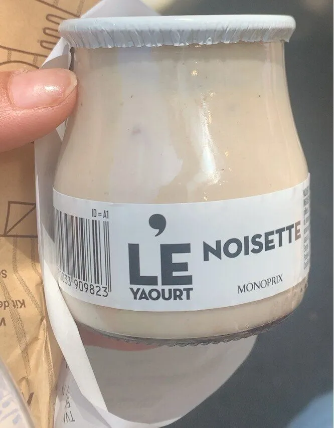 Le yaourt noisette