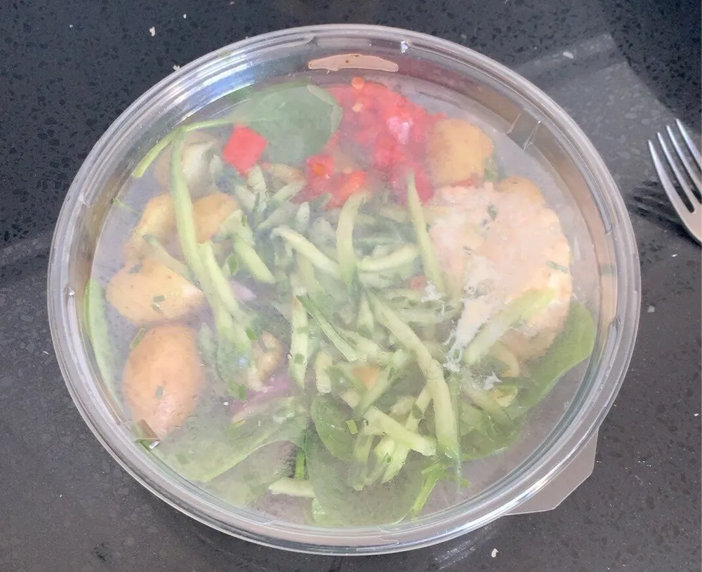Salade saumon ciboulette
