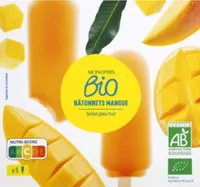 Sorbet mangue bâtonnet