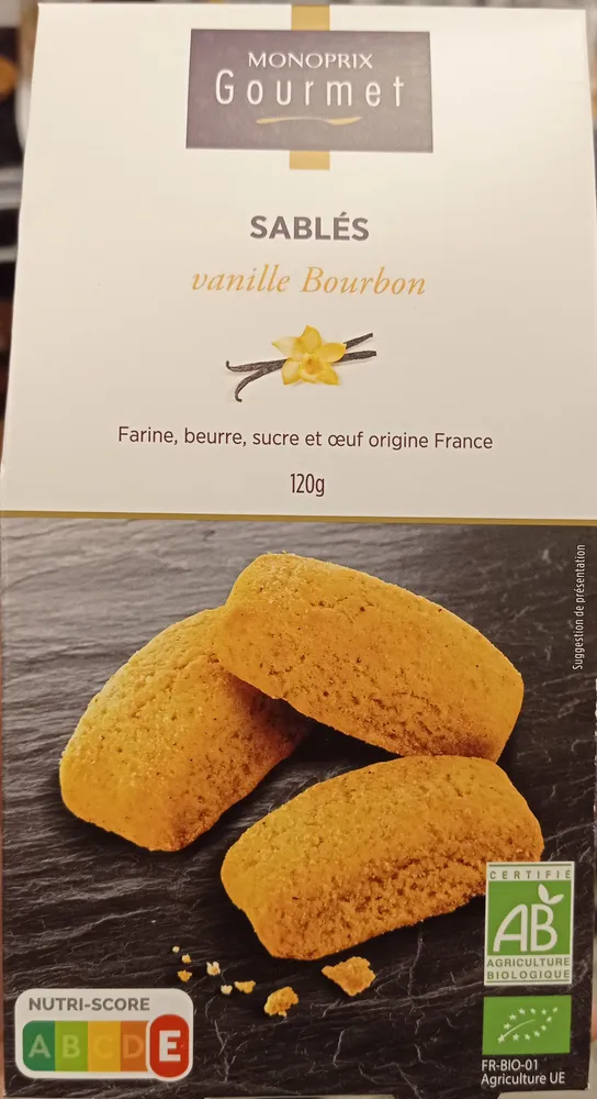 Sablés vanille Bourbon
