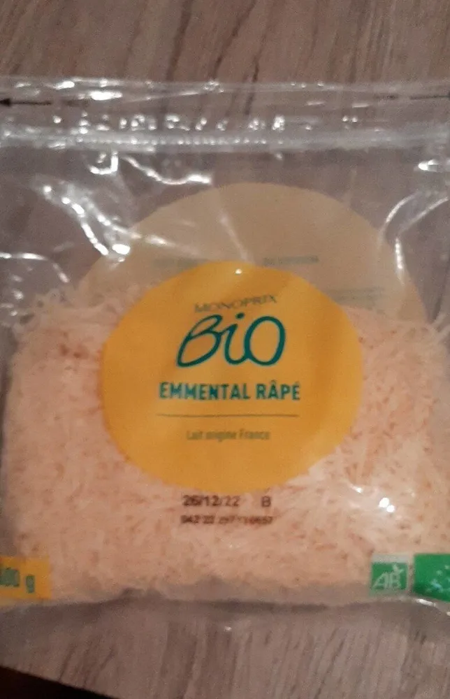 Emmental râpé bio