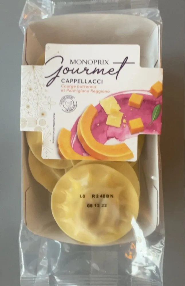 Cappellacci Courge butternut et Parmigiano Reggiano