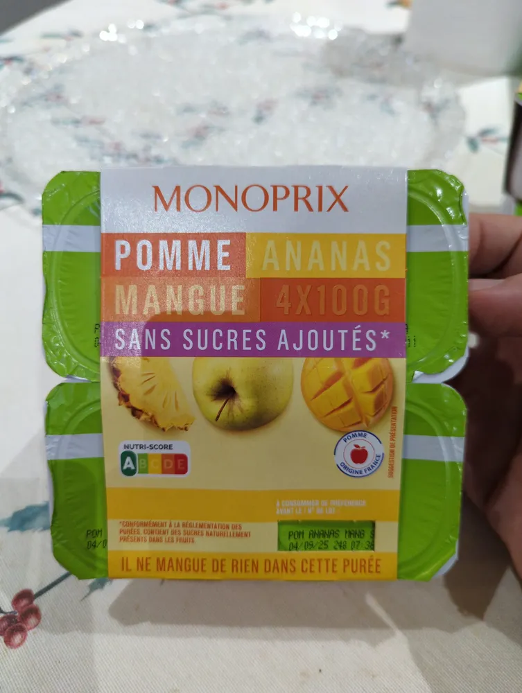 Pommes ananas mangue