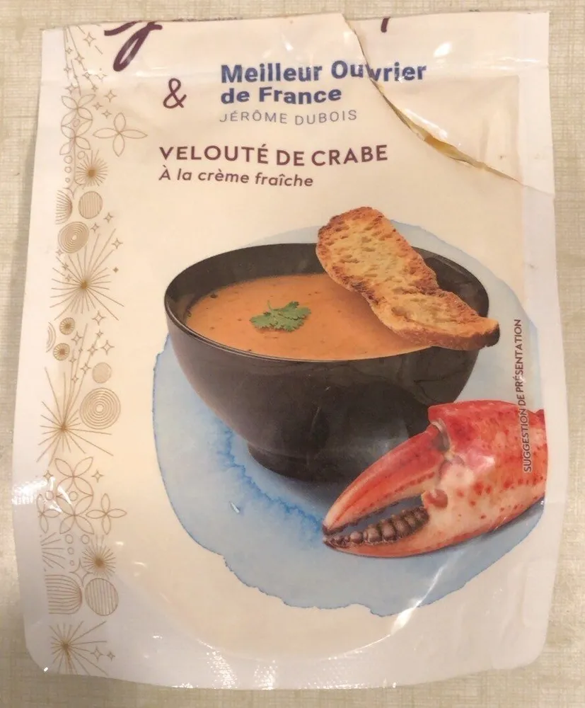 Velouté de crabe à la crème fraîche