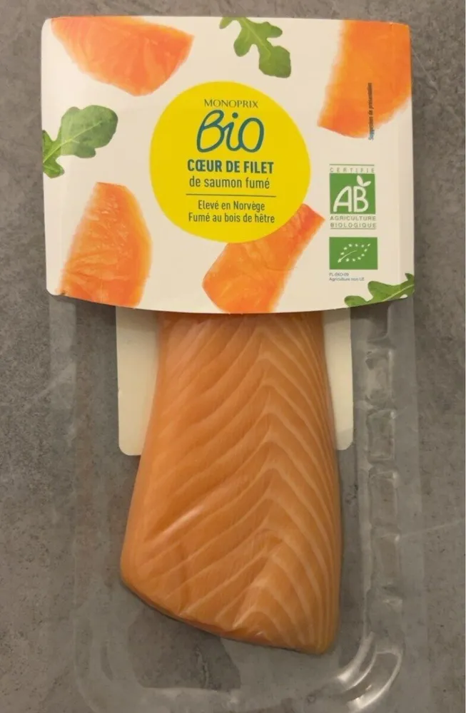 Coeur de filet de saumon fumé