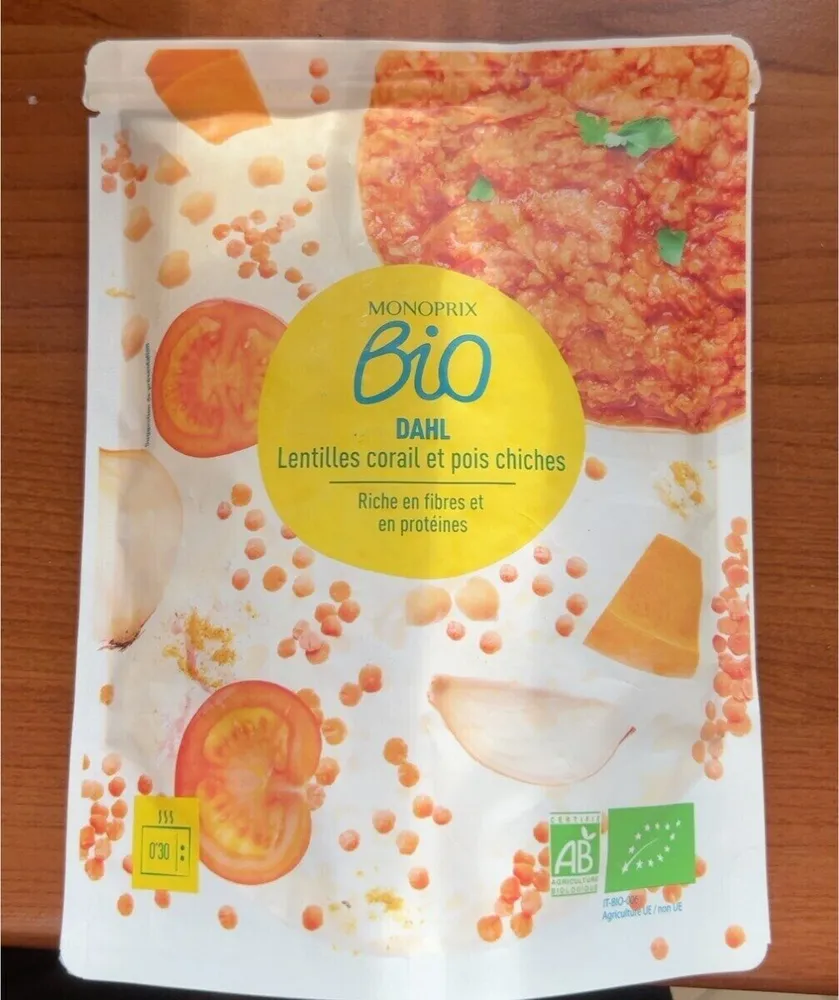 Lentilles corail et pois chiche