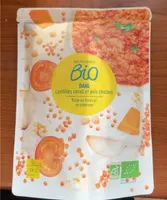 Lentilles corail et pois chiche