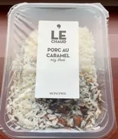 Porc au caramel riz thai