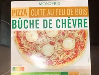Pizza cuite au feu de bois bûche de chèvre