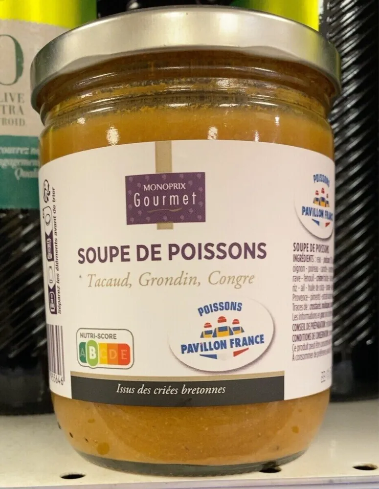 SOUPE DE POISSONS Tacaud, Grondin, Congre