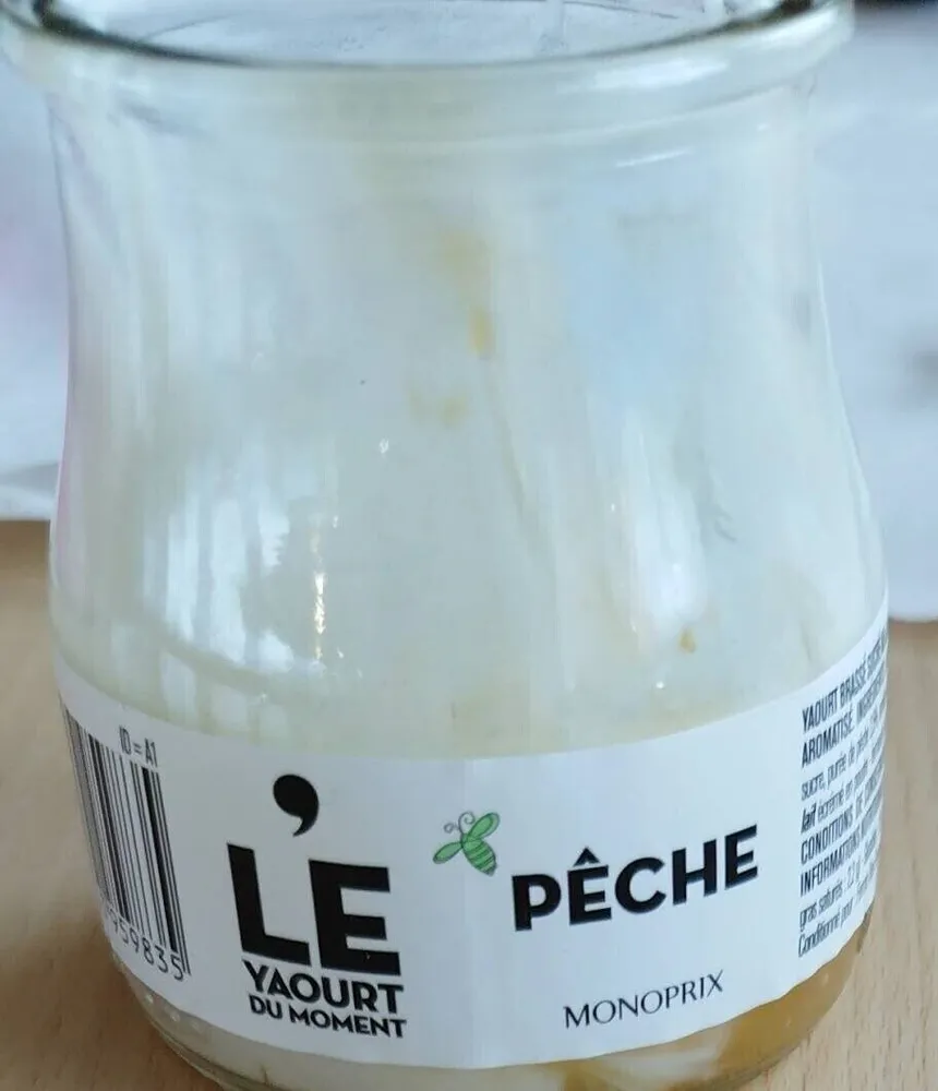 Le yaourt du moment - Pêche