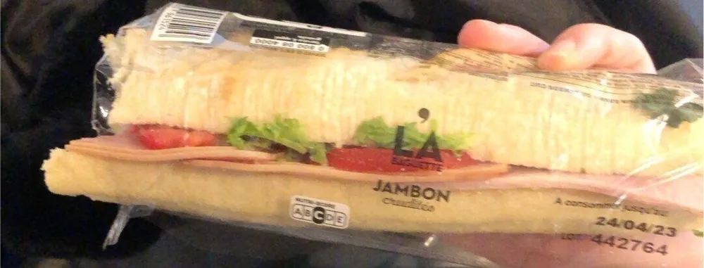 La baguette jambon crudités