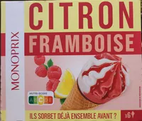 Sorbet citron framboise