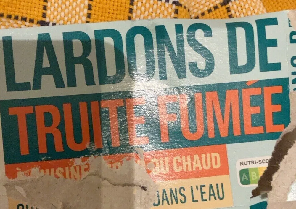 Lardons de truite fumée