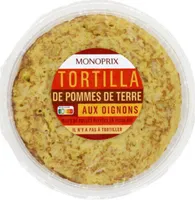 Omelette de pommes de terre aux oignons