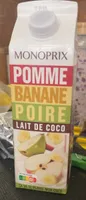 Pomme banane poire lait de coco