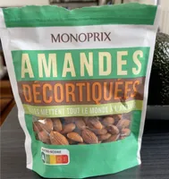 Amandes decortiquées