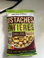 Pistaches entières grillées salées