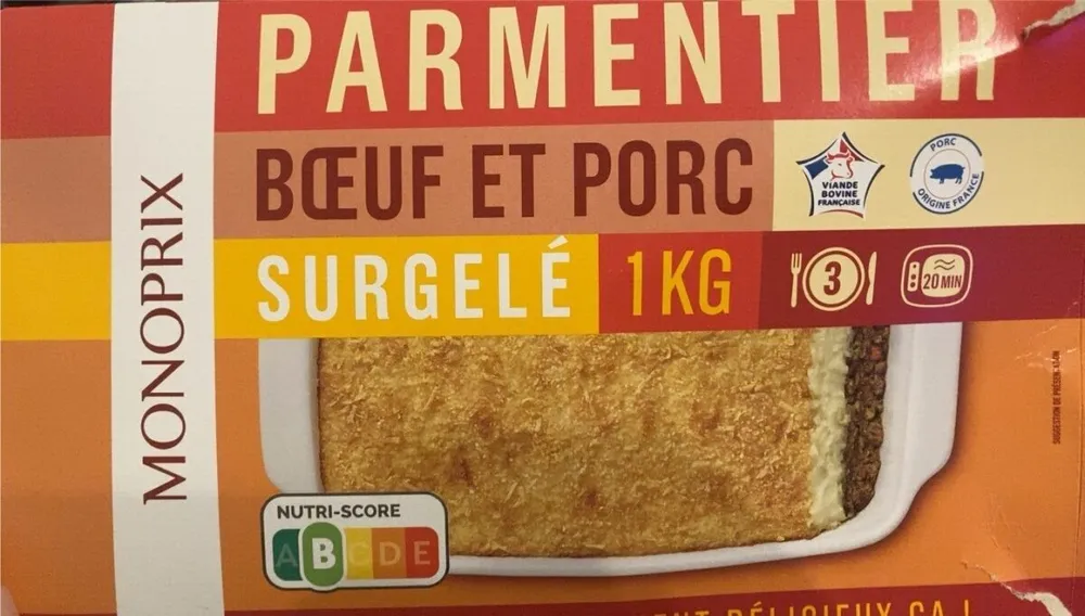Parmentier boeuf et poulet