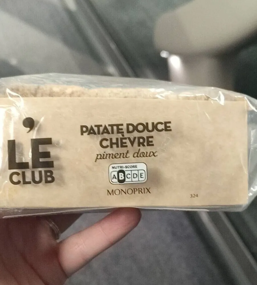 sandwich patates douces chèvre