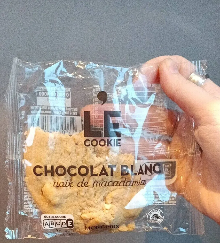 Cookie chocolat blanc noix de macadamia