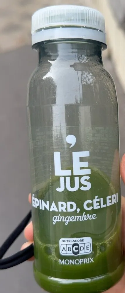 Le Jus épinards, céleri, gingembre
