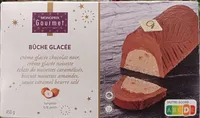 Bûche glacée chocolat noir noisette