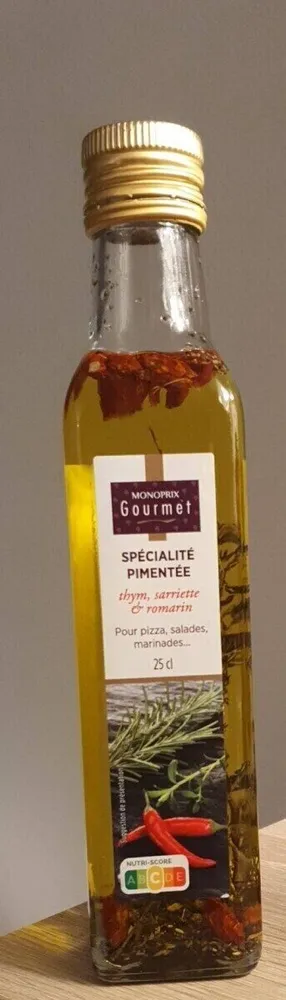 Spécialité pimentée pour pizza, salades, marinades