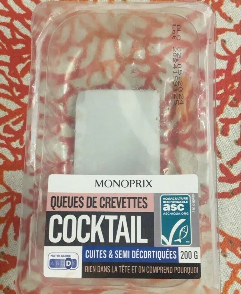 Queues de crevettes cocktail
