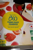 Gourdes bio pomme fraise framboise
