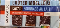 Goûter moelleux cacao fourrage au lait