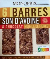 Barre Son d’avoine & Chocolat