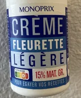 Crème fleurette légère 15% matière grasse