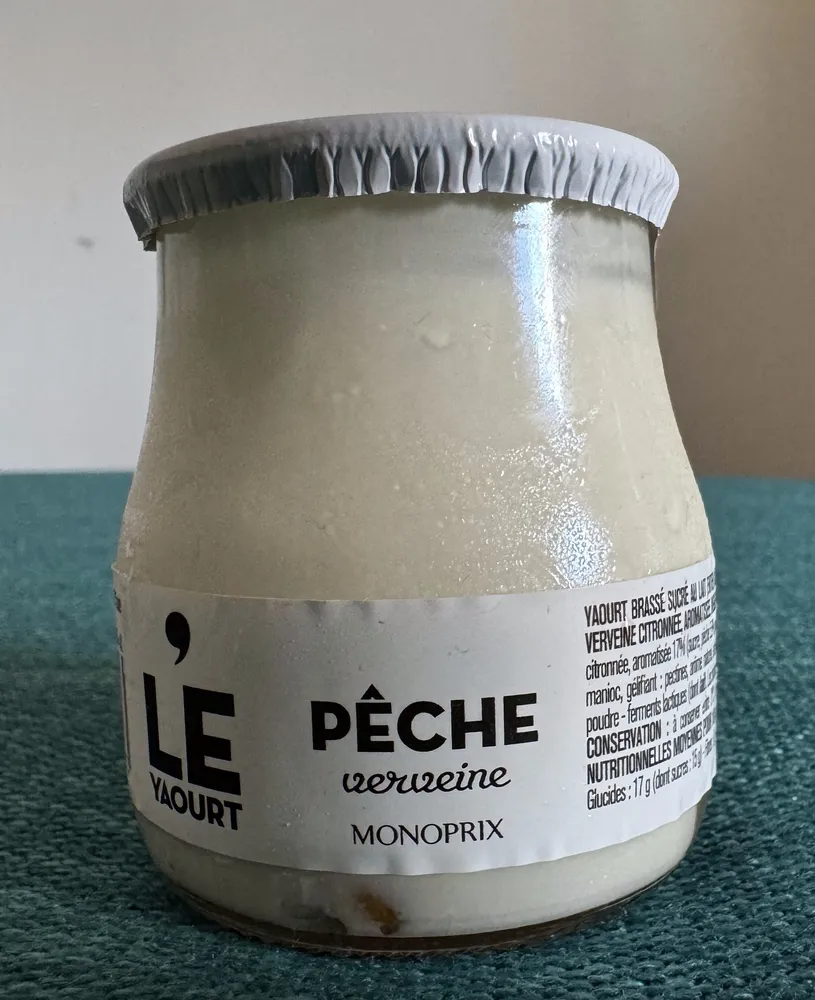 LE YAOURT - Pêche verveine