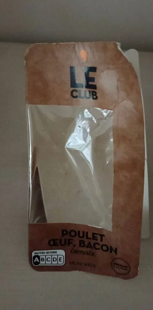 Le club poulet oeuf bacon
