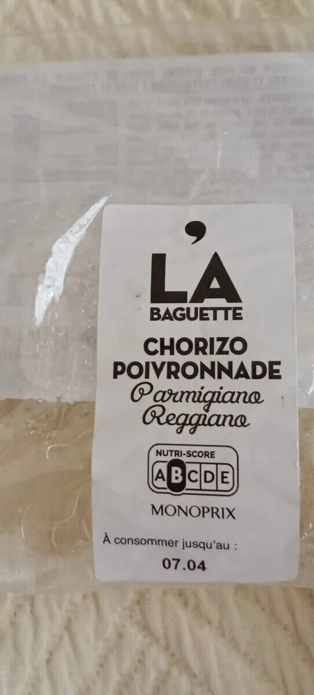 La baguette chorizo poivronnade