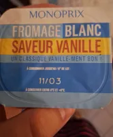 Fromage Blanc Saveur Vanille