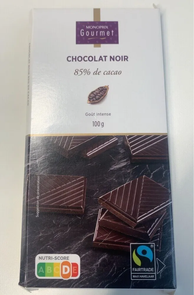 Chocolat noir 85%