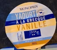 YAOURT À LA GRECQUE VANILLE