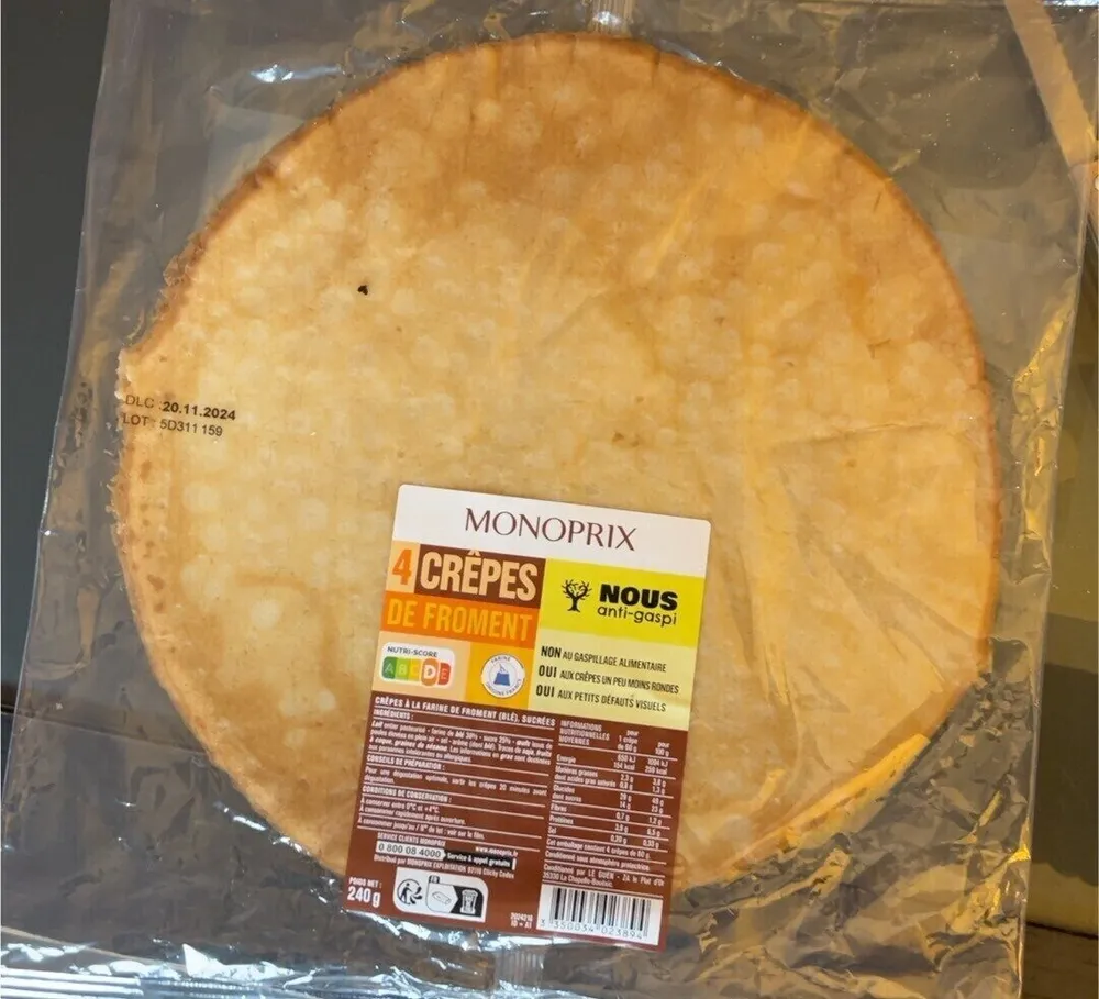 Crêpes de Froment