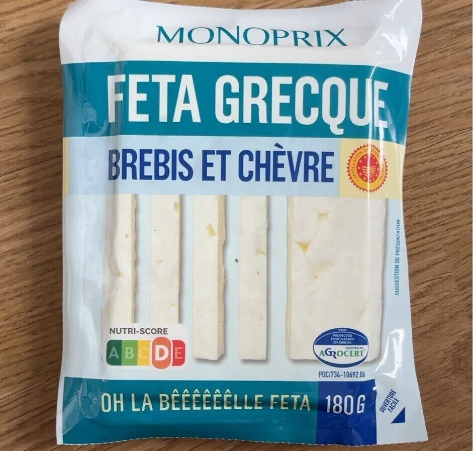 Feta grecque brebis et chèvre