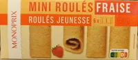 Mini roulés fraise